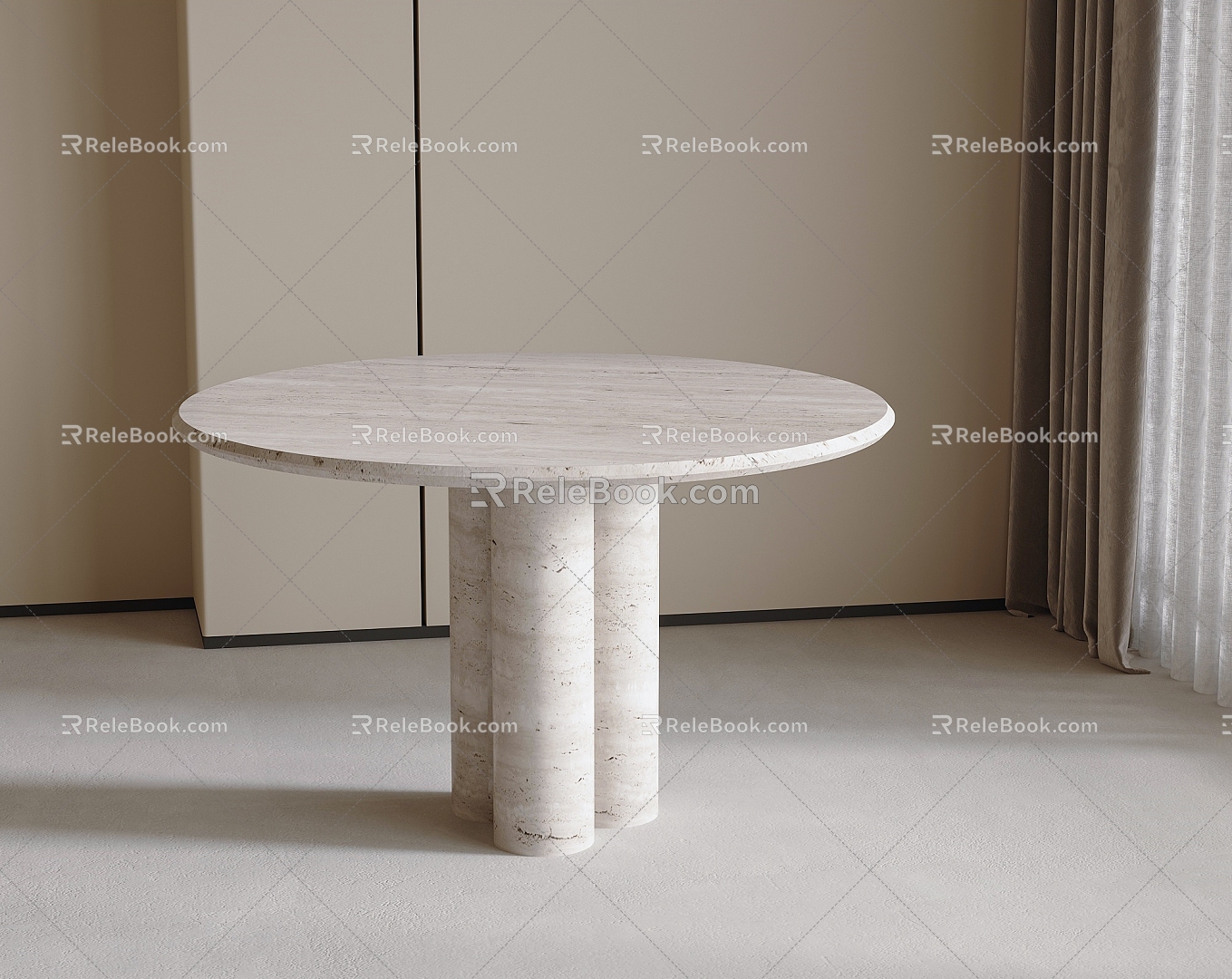 Round table 3d model