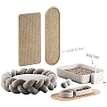 Essential Cat Supplies Including Scratchers Litter Box Bed Toys And Food Bowl