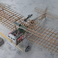 modern aircraft 3d model