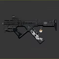 Modern Gun Sci-Firearms Sci-Fi Game Gun Games Firearms Game Gun 3d model