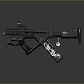 Modern Gun Sci-Fi Firearms Sci-Fi Game Gun Games Firearms Game Gun 3d model