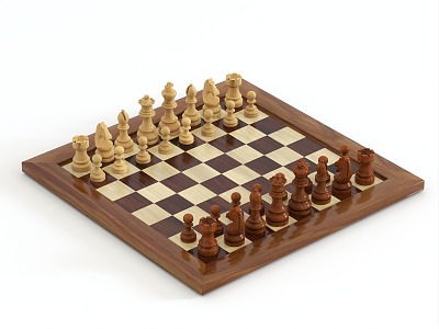 Chess Board Chess European Chess Persian Chess 3d model