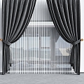 Modern Curtains 3d model