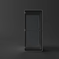 Public Facility White Storage Cabinet With Glass Door And Modern Design