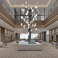 modern library 3d model