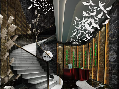 Modern Luxury Shower Sauna Spa Space With Comfortable Relaxation Area And Premium Sauna Equipment Design 3d model