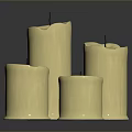 Handcrafted Wooden Candles With Natural Texture And Various Sizes For Home Decor