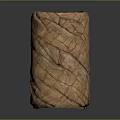 Wood Stone Material Cylindrical Decorative Vase With Natural Textured Surface Handcrafted Rustic Design