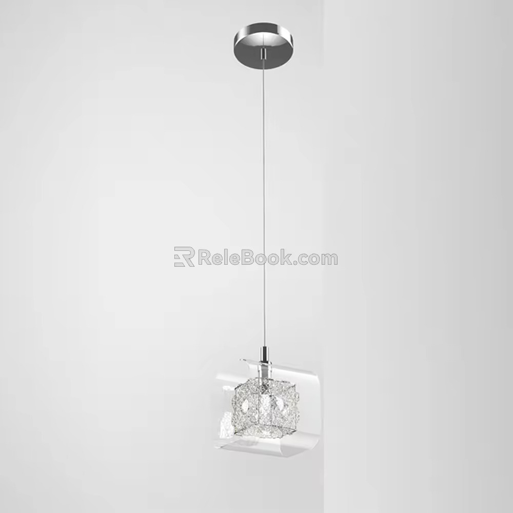Modern chandelier 3d model