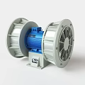 Public Facility Industrial Ventilation Blower Equipment With Blue Motor And Gray Casing System