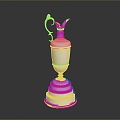 World Cup Football Trophy Champion Trophy Gold Cup Trophy World Cup Gold Cup Game Trophy Sporting Goods 3d model