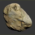 Natural Wood And Stone Material Featuring Rough Beige Texture And Natural Form