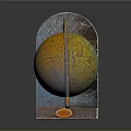 Decorative Globe Ornament Set with Metal Stand and Stable Base for Home Decor