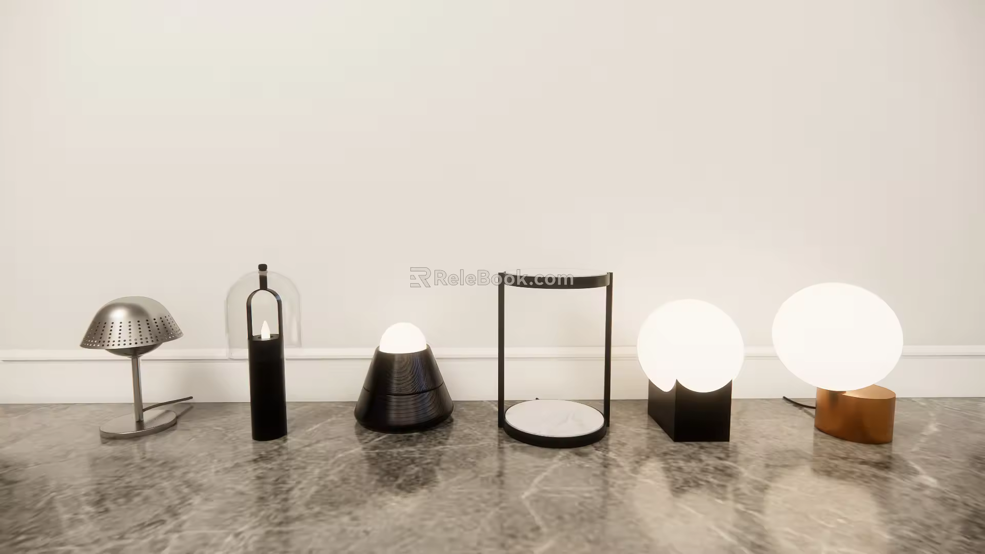 Modern table lamp 3d model