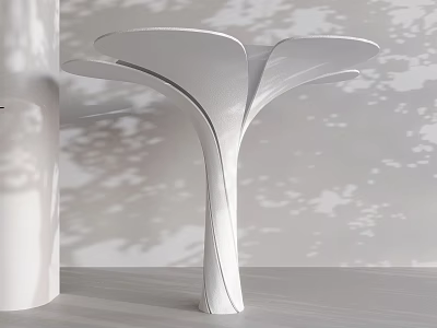 New Chinese Style Branch Pillar Horn Petals Decorative Pillar Industrial Style Special-Shaped Pillar 3d model