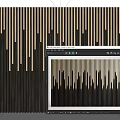 Modern background wall decorative wall 3d model