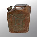 Rusted Industrial Metal Drum With Metal Handles And Sealed Lid For Heavy Duty Storage