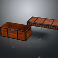 Vintage Wooden Storage Chests Open Closed With Key For Home Essentials