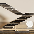 suspended stair 3d model