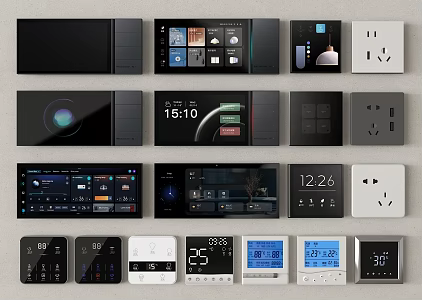 Modern Smart Panel Visual Panel Function Panel Socket 3d model