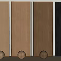 Modern Wooden Wall Panels in Light Medium Dark Brown and Black for Interior Design