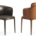 Modern Leisure Chairs With Brown And Black Leather Upholstery For Stylish Home Living Room
