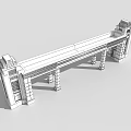 European-style gate 3d model