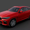 Red BMW SUV With Sporty Exterior Design And Sleek Body Lines