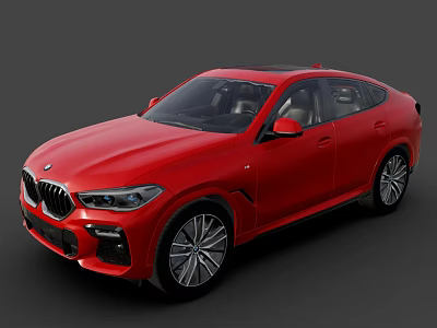 Red BMW SUV With Sporty Exterior Design And Sleek Body Lines 3d model Red BMW SUV With Sporty Exterior Design And Sleek Body Lines 3d model