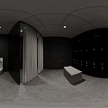 Spacious Modern Fitness Gym With Various Fitness Equipment Black White Patterned Floor And Natural Light