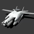 White Twin Engine Fighter Jet With Sleek Aerodynamic Military Combat Design