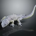 Realistic Gray Lizard 3D Model With Detailed Scales And Long Tail 3d model