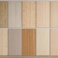 Various Wooden Wall Panels With Different Textures 3d model