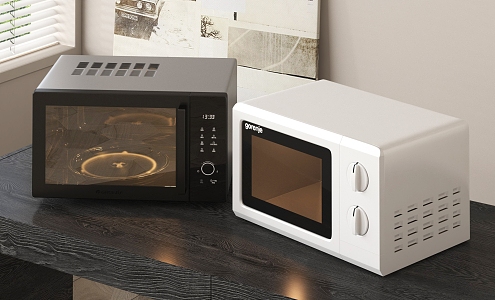 Modern microwave combination 3d model