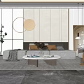 Modern Sofa Coffee Table Combination Sofa Coffee Table 3d model