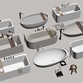 Various Bathtub Designs With Freestanding Shapes Faucets And Wooden Accents