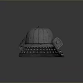 Durable Metallic Weapon Helmet With Side Tactical Device And Control Buttons