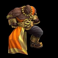 Game virtual human character 3d model