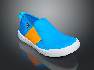 Modern Shoes Cloth Shoes Flats 3d model