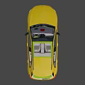 Yellow Mercedes Benz A Class Hatchback Rear View With Sporty Design And Alloy Wheels
