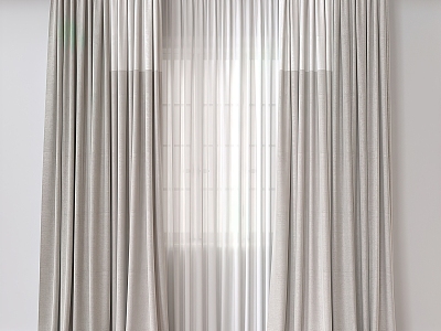 Fabric curtains 3d model