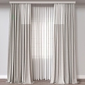 Fabric curtains 3d model