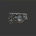 Vintage Nikon Film Camera Body Featuring Black Leather Texture And Mount Design