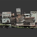 Industrial LOFT lathe machine tool lathe machining turning 3d model