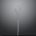 Stainless Steel Kitchen Whisk With Simple Design For Home Baking And Cooking