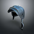 Military Weapon Helmet Gray Tactical Protective Gear With Full Face Shield And Adjustable Straps