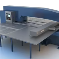 Hydraulic Punching Machine With Large Worktable And Control Panel For Industrial Use