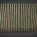 Rustic Corrugated Metal Fence With Vertical Metal Sheets And Metal Frames 3d model