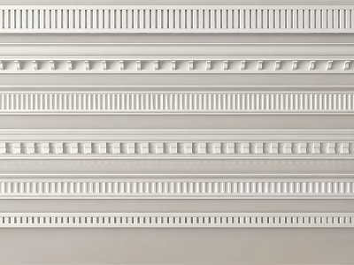 Various Gypsum Molding Designs for Interior Decoration and Home Renovation 3d model