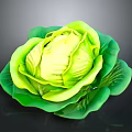 Fresh Cabbage With Vibrant Green Leaves And Crisp Texture On Dark Background